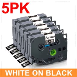 Labelwell 5/10PK 231 12mm Laminated Label Tape Compatible for Brother 231 221 131 531 631 for Brother P-Touch PTH110 Label Maker