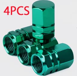 Aluminum Alloy Car Wheel Tire Valve Caps Tyre Rim Stem Covers Airdust Waterproof For Automobiles Motorcycles Trucks Bikes