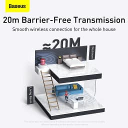 Baseus USB Bluetooth Adapter Bluetooth 5.1 Music Audio Receiver Transmitter For PC Speaker Laptop Wireless Mouse USB Transmitter