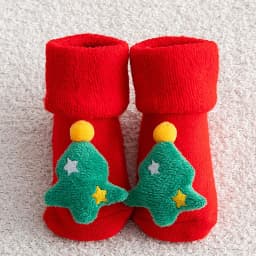 Kids Children's Socks for Girls Boys Non-slip Print Cotton Toddler Baby Christmas Socks for Newborns Infant Short Socks Clothing