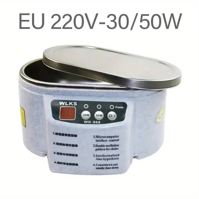 Ultrasonic Cleaner 30/50W Sonicator Bath 40Khz Degas for Watches Contact Lens Glasses Denture Teeth Electric Makeup Razor