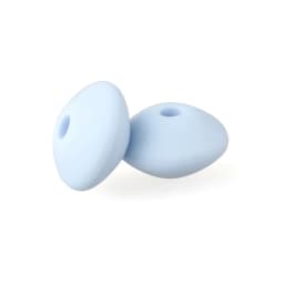 50Pcs 12mm Lentil Silicone Beads Perle Dentition DIY Food Grade Baby Silicone Abacus Teether Bead Teething Necklace Nursing Toy
