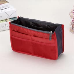 Multifunctional Bi-fold Storage Bag Double Zipper Large Capacity Storage Arrangement Makeup Toiletries Large Classification Bag