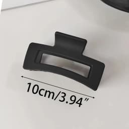 Large Black Hair Clip for Women Fashion French Elegant Hairgrips Korean Letter Hair Claw Clips Girls Hairpins Hair Accessories