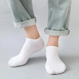 12 Pairs Men's Boat Socks Breathability Sweat Absorption Sports Business Socks Leisure Solid Color Men's Low Tube Floor Socks