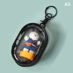 Jewelry Organizer Transparent Storage Box Pouch Mystery Box Keychain Bag Storage Case Thicken Wallet Cute Doll Bag Organization