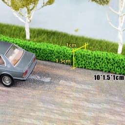 2PCS Shrub Strips Green Sand Table Miniature Model Simulation DIY Materials Grass Fence For Outdoor Indoor Building