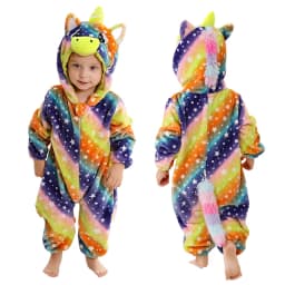 MICHLEY Halloween Winter Baby Rompers Hooded Flannel Toddler Infant Clothes Overall Bodysuits Jumpsuit Costume For Kids Girl Boy