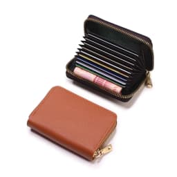 Business Card Holder Wallet Women/men Gray Bank/ID/Credit Card Holder 20 Bits Card Wallet PU Leather Protects Case Coin Purse