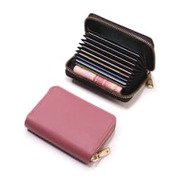 Business Card Holder Wallet Women/men Gray Bank/ID/Credit Card Holder 20 Bits Card Wallet PU Leather Protects Case Coin Purse