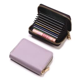 Business Card Holder Wallet Women/men Gray Bank/ID/Credit Card Holder 20 Bits Card Wallet PU Leather Protects Case Coin Purse