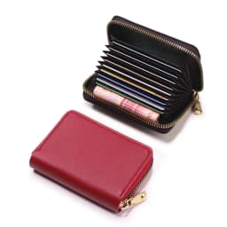 Business Card Holder Wallet Women/men Gray Bank/ID/Credit Card Holder 20 Bits Card Wallet PU Leather Protects Case Coin Purse