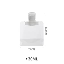 10Pcs 30/50/100ML Thickened Travel Subpackage Cosmetic Lotion Shower Gel Shampoo Portable Facial Cleanser