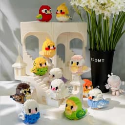 Moe Bird series building block toys assembly, table ornaments, children's educational toys, suitable for boys and girls Christma