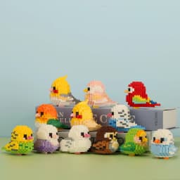 Moe Bird series building block toys assembly, table ornaments, children's educational toys, suitable for boys and girls Christma